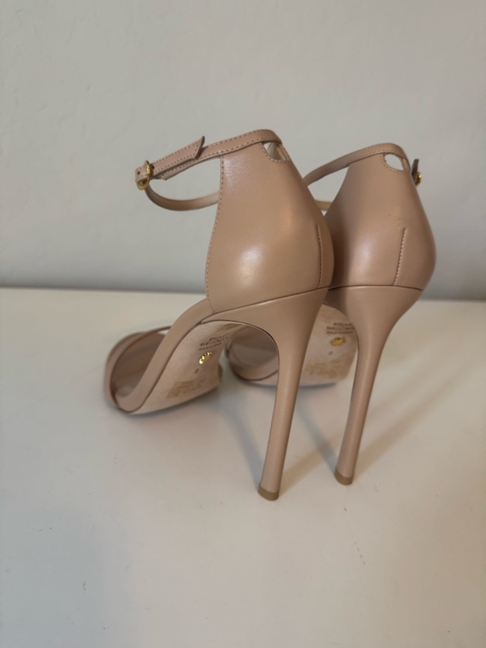 Stuart Weitzman Heels Beige Stiletto - Picture 3 of 6